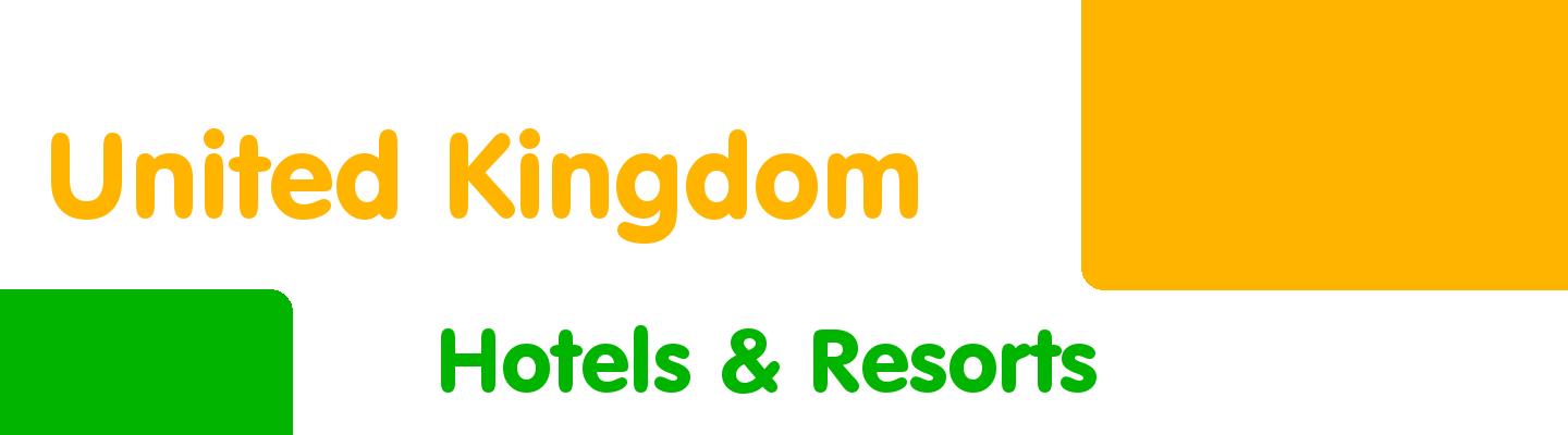 Best hotels & resorts in United Kingdom - Rating & Reviews